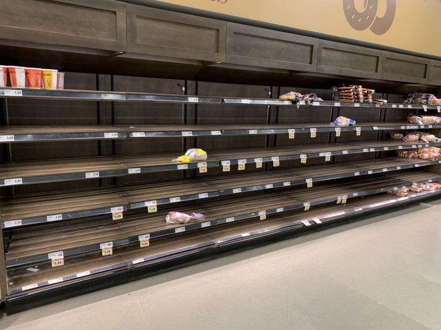 Richard Burlton Empty Grocery Store Shelves