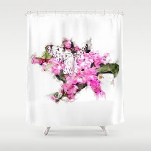 @Tery butterfly-and-pink-lantana-shower-curtains